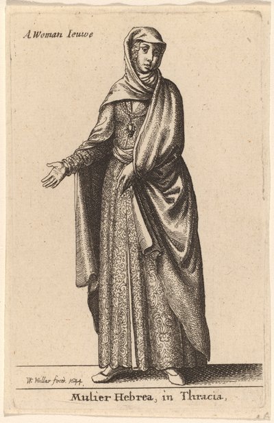 Mulier Hebrea em Tracia de Wenceslaus Hollar
