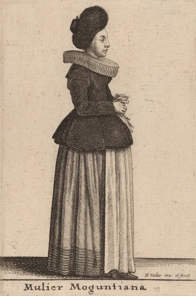 Mulier Moguntiana. de Wenceslaus Hollar