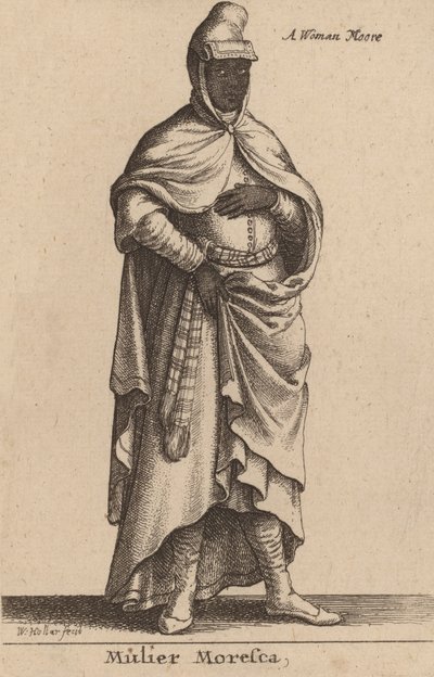 Mulier Moresca. de Wenceslaus Hollar