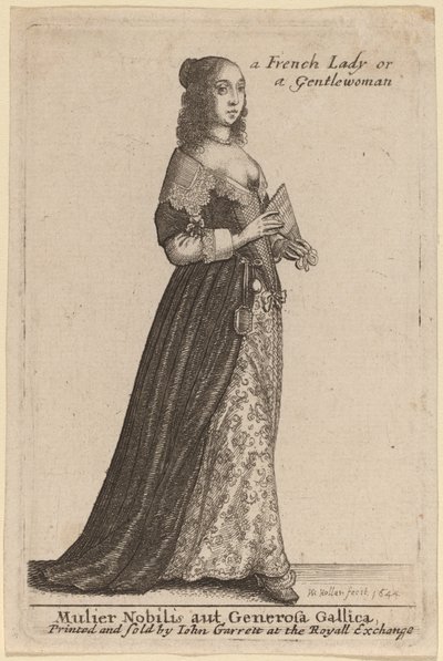 Mulier Nobilis de Generosa Gallica de Wenceslaus Hollar