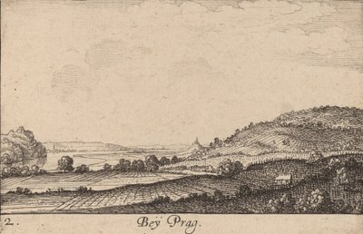 Perto de Praga, 1635. de Wenceslaus Hollar