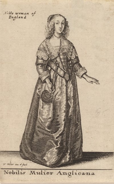 Nobilis Mulier Anglicana. de Wenceslaus Hollar