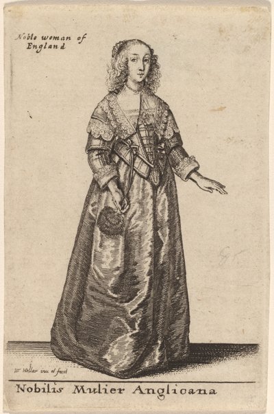 Uma famosa mulher anglicana de Wenceslaus Hollar