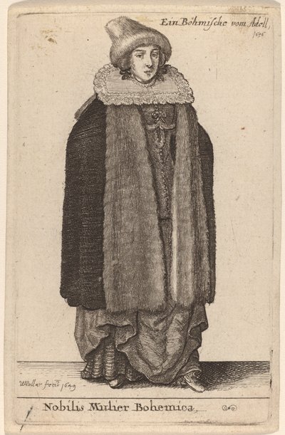 Nobilis Mulier Bohemica de Wenceslaus Hollar