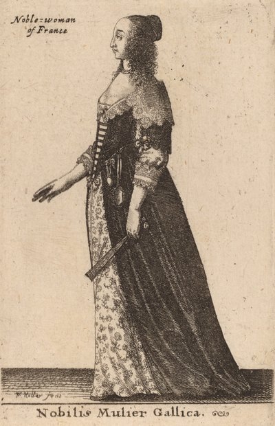Uma francesa famosa. de Wenceslaus Hollar