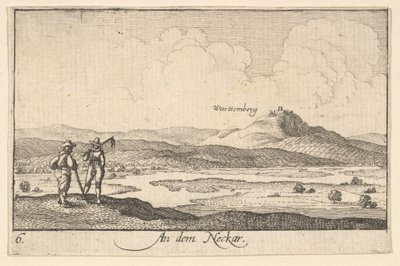 No Neckar, 1635. de Wenceslaus Hollar