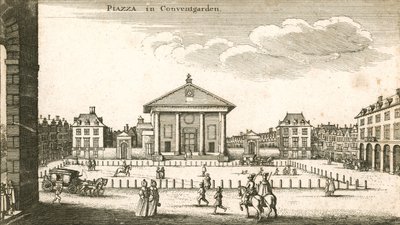 Piazza, Covent Garden, Londres (gravura) de Wenceslaus Hollar