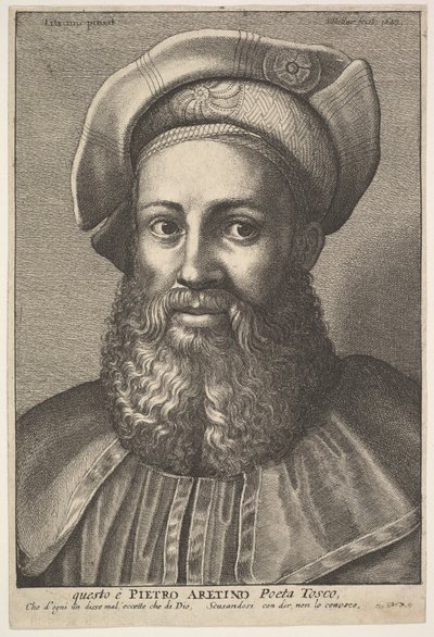 Pietro Aretino, 1640. de Wenceslaus Hollar