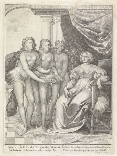 Retrato de Amalia de Solms de Wenceslaus Hollar
