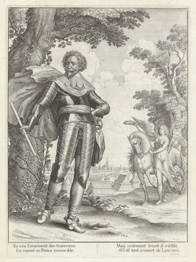 Portret van Frederik Hendrik, prins van Oranje
História da entrada da Rainha Mãe do Rei Altíssimo Cristão nas Províncias Unidas dos Países Baixos (título da série) de Wenceslaus Hollar