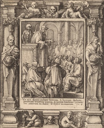 Pregador, 1651. de Wenceslaus Hollar