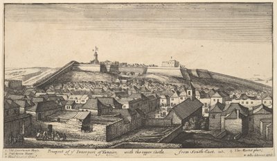 Perspectiva da parte interior de Tânger, ca. 1670. de Wenceslaus Hollar