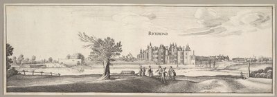 Palácio de Richmond, 1638. de Wenceslaus Hollar