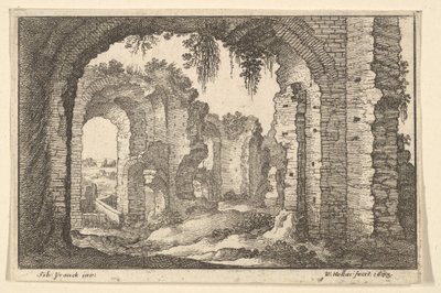 Ruínas Romanas, 1673. de Wenceslaus Hollar