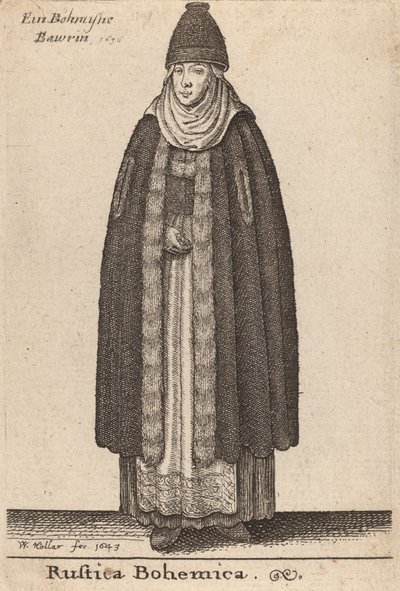 Rustica Bohemica, 1643. de Wenceslaus Hollar