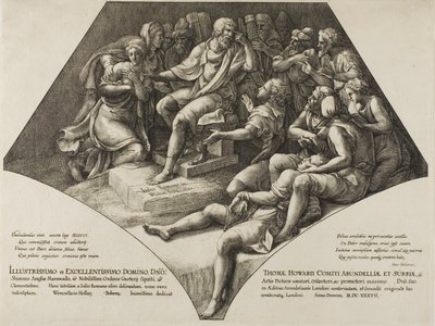 Seleuco e seu filho de Wenceslaus Hollar
