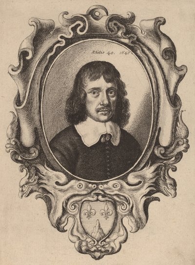 Auto-retrato, 1647. de Wenceslaus Hollar