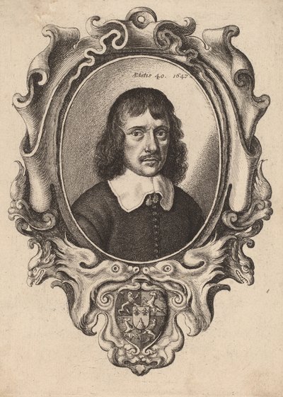 Autorretrato, 1647. de Wenceslaus Hollar