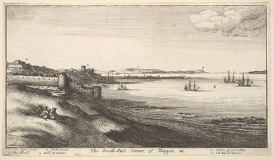 Canto sudeste de Tânger, 1669-73. de Wenceslaus Hollar