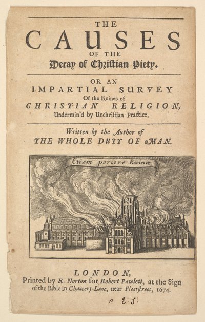 St. Pauls Burning, Lex ignea, 1671 ou mais tarde. de Wenceslaus Hollar