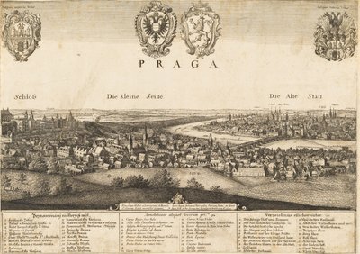 Grande perspectiva de Praga de Wenceslaus Hollar