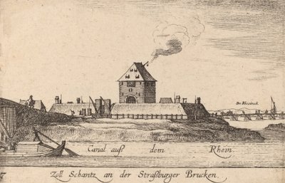 Estrasburgo: The Toll House, 1635. de Wenceslaus Hollar