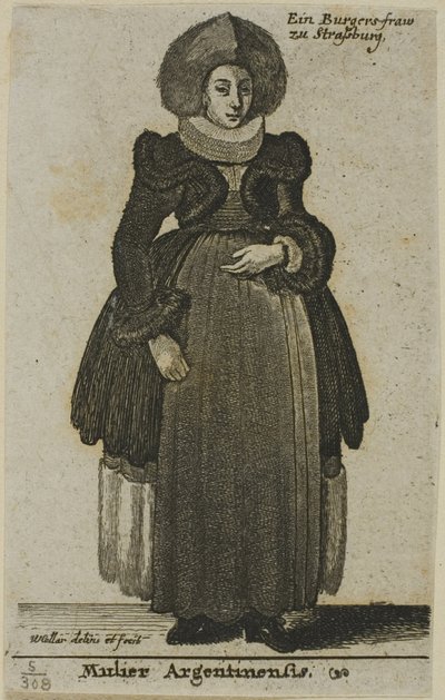 Mulher de Estrasburgo de Wenceslaus Hollar