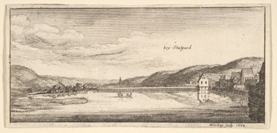 Estugarda: O Lago, 1663-65. de Wenceslaus Hollar