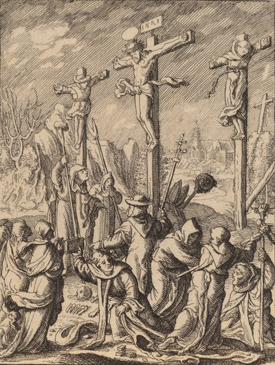 A Crucificação. de Wenceslaus Hollar
