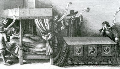 A morte do rei James o primeiro, 1625 de Wenceslaus Hollar