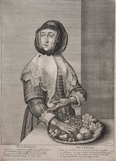 As quatro estações: outono de Wenceslaus Hollar