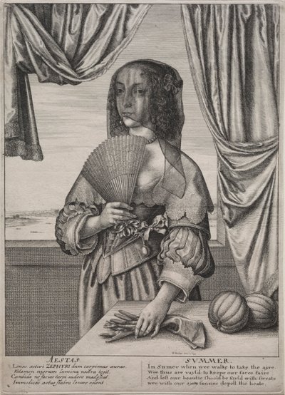 As Quatro Estações: Verão, 1641. de Wenceslaus Hollar