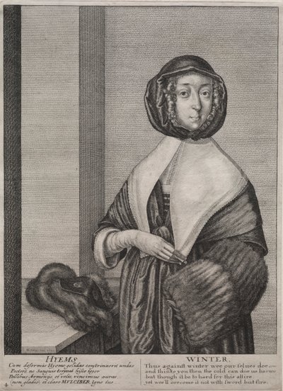 As quatro estações: inverno de Wenceslaus Hollar