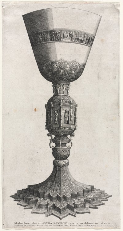 O Grande Cálice Adornado com Figuras, 1640. de Wenceslaus Hollar