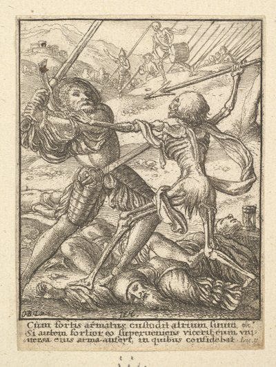 O Cavaleiro, da Dança da Morte, 1651. de Wenceslaus Hollar