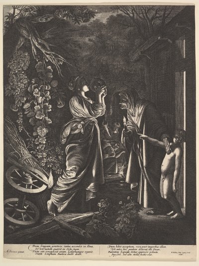 A zombaria de Ceres, 1646. de Wenceslaus Hollar