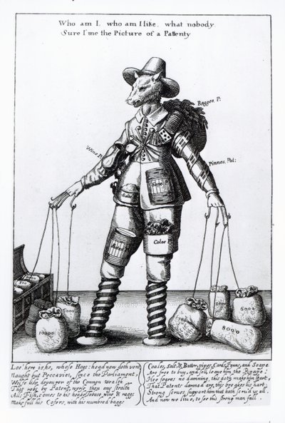 &39;O retrato de Pattenty&39;, c.1641-50 de Wenceslaus Hollar