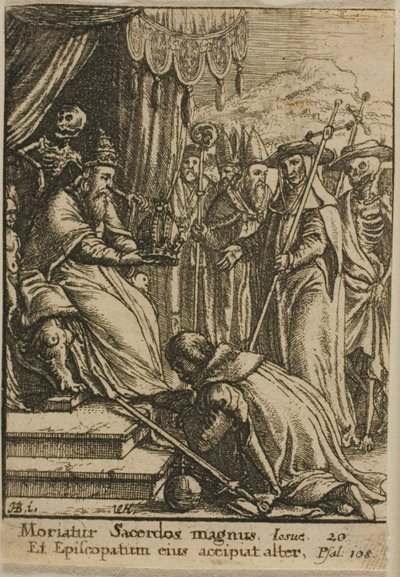 O Papa e a Morte de Wenceslaus Hollar