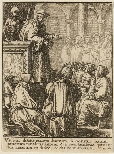 O Pregador e a Morte de Wenceslaus Hollar