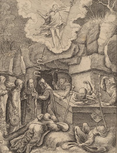 A Ressurreição. de Wenceslaus Hollar