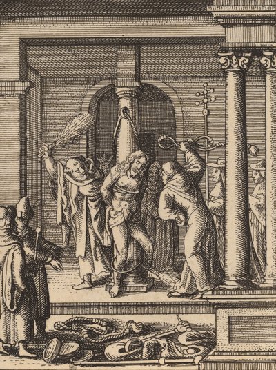 A flagelação. de Wenceslaus Hollar