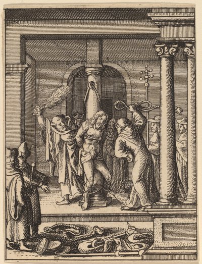 The Scourging de Wenceslaus Hollar