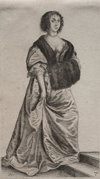 Os vários hábitos das mulheres inglesas, da nobreza às mulheres do campo como são nestes tempos: a mulher a dois passos de Wenceslaus Hollar