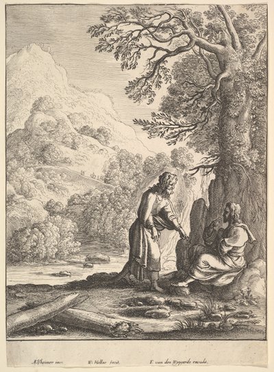 A Tentação, 1625-77. de Wenceslaus Hollar
