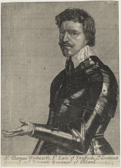 Thomas Wentworth, primeiro conde de Strafford de Wenceslaus Hollar