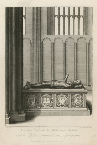 Túmulo de John Beauchamp de Wenceslaus Hollar