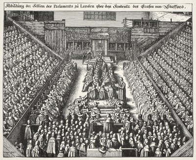 Julgamento de Strafford, 22 de março de 1641 de Wenceslaus Hollar