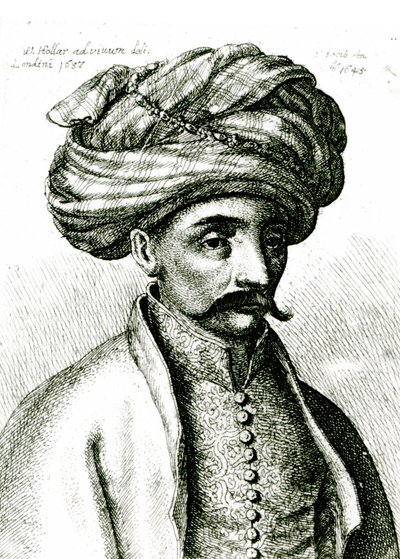Cabeça do turco, 1645 de Wenceslaus Hollar