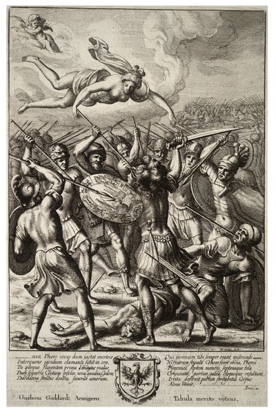 Vénus protegendo Enéas. Estado 2 de Wenceslaus Hollar
