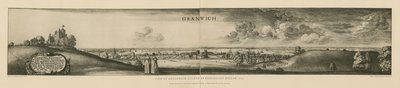 Vista de Greenwich gravada em 1637 de Wenceslaus Hollar